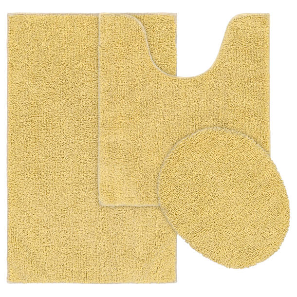 Wade Logan® Frechette Nylon 3 Piece Bath Rug Set with NonSlip Backing